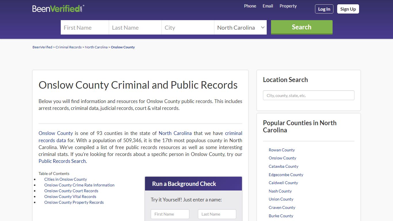 Onslow County Arrest Records in NC - Court & Criminal Records ...
